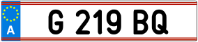 Trailer License Plate